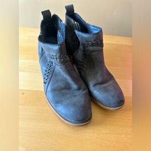 Grey brown booties